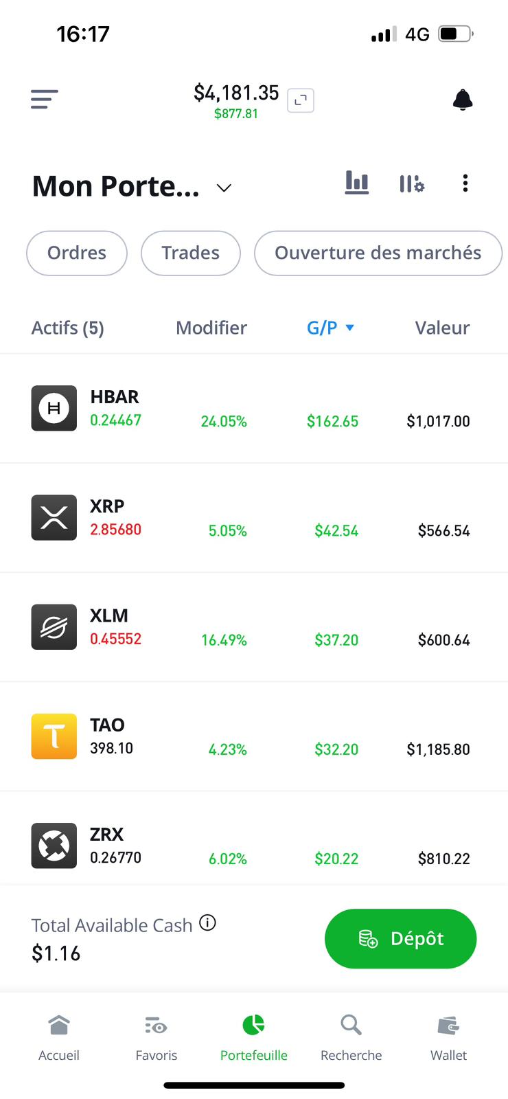 Résultat Kevin 1